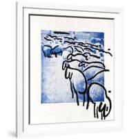 Sheep Portfolio 2-Menashe Kadishman-Framed Collectable Print