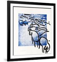 Sheep Portfolio 2-Menashe Kadishman-Framed Collectable Print