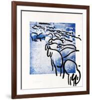 Sheep Portfolio 2-Menashe Kadishman-Framed Collectable Print