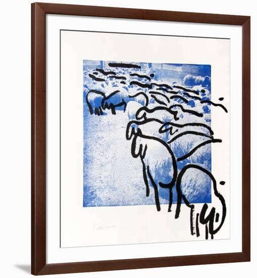 Sheep Portfolio 2-Menashe Kadishman-Framed Collectable Print