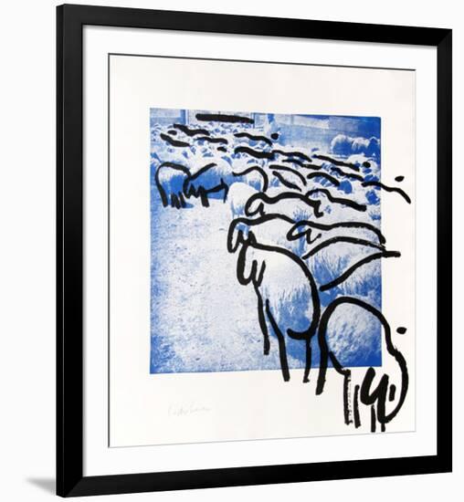 Sheep Portfolio 2-Menashe Kadishman-Framed Collectable Print