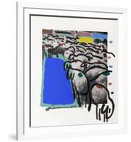 Sheep Portfolio 4-Menashe Kadishman-Framed Collectable Print