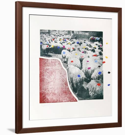 Sheep Portfolio 5-Menashe Kadishman-Framed Limited Edition