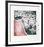 Sheep Portfolio 5-Menashe Kadishman-Framed Limited Edition