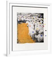 Sheep Portfolio 6-Menashe Kadishman-Framed Limited Edition