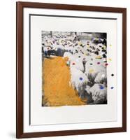 Sheep Portfolio 6-Menashe Kadishman-Framed Limited Edition