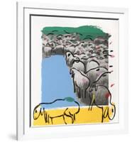 Sheep Portfolio 7-Menashe Kadishman-Framed Collectable Print