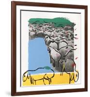 Sheep Portfolio 7-Menashe Kadishman-Framed Collectable Print