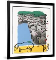 Sheep Portfolio 7-Menashe Kadishman-Framed Collectable Print