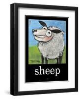 Sheep Poster-Tim Nyberg-Framed Giclee Print