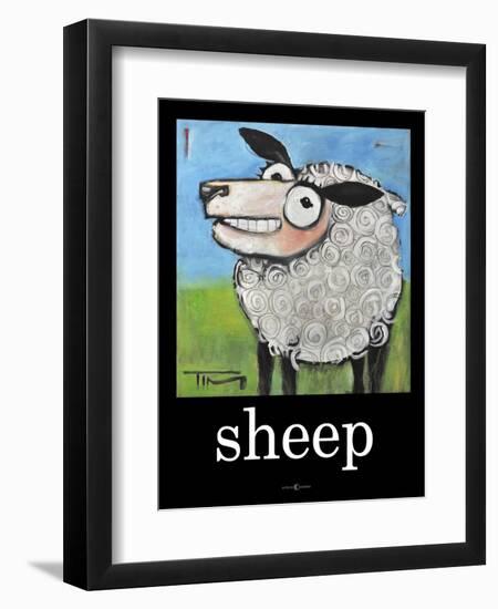 Sheep Poster-Tim Nyberg-Framed Giclee Print