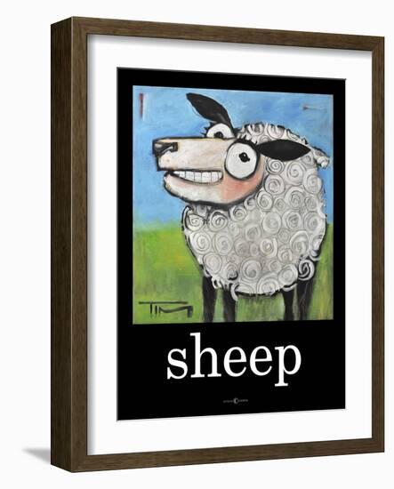 Sheep Poster-Tim Nyberg-Framed Giclee Print