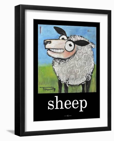 Sheep Poster-Tim Nyberg-Framed Giclee Print