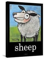 Sheep Poster-Tim Nyberg-Stretched Canvas