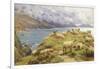 Sheep Reposing, Dalby Bay, Isle of Man-Basil Bradley-Framed Giclee Print