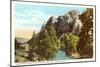 Sheep Rock, Gallatin Canyon, Montana-null-Mounted Art Print