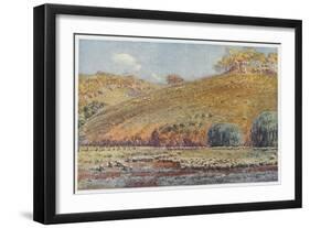 Sheep Run-Percy F.s. Spence-Framed Art Print