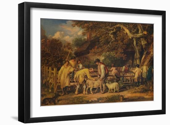 'Sheep Shearing', 1828, (1938)-James Ward-Framed Giclee Print