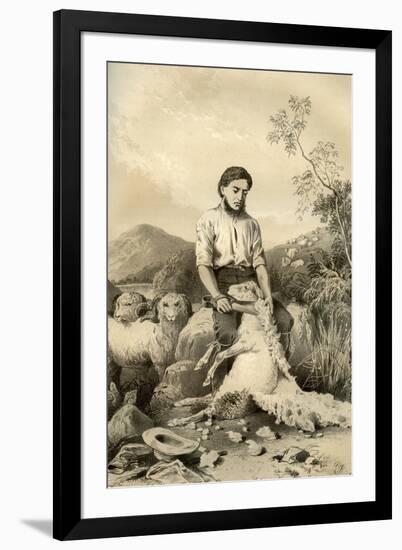 Sheep Shearing, 1879-McFarlane and Erskine-Framed Giclee Print