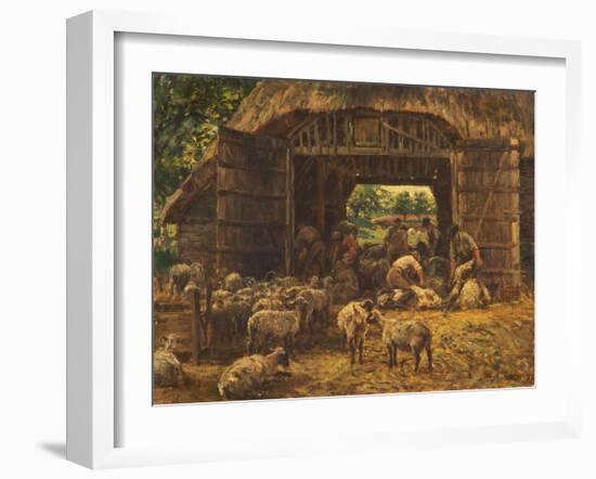 Sheep Shearing, 1892-William Mark Fisher-Framed Giclee Print