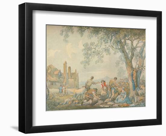 Sheep-Shearing, c1776-1827, (1906)-Thomas Rowlandson-Framed Giclee Print