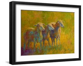 Sheep Trio-Marion Rose-Framed Giclee Print