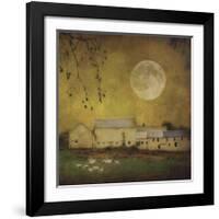 Sheep Under a Harvest Moon-Dawne Polis-Framed Giclee Print