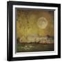 Sheep Under a Harvest Moon-Dawne Polis-Framed Giclee Print