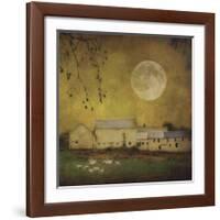 Sheep Under a Harvest Moon-Dawne Polis-Framed Giclee Print