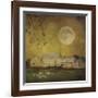 Sheep Under a Harvest Moon-Dawne Polis-Framed Giclee Print