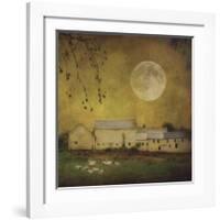 Sheep Under a Harvest Moon-Dawne Polis-Framed Giclee Print