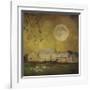Sheep Under a Harvest Moon-Dawne Polis-Framed Giclee Print