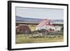 Sheep Waiting to Be Shorn at Long Island Sheep Farms, Outside Stanley, Falkland Islands-Michael Nolan-Framed Photographic Print