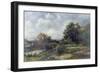 Sheep Washing - West Malvern, 1899-David Bates-Framed Giclee Print