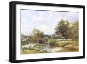 Sheep Washing, West Malvern-David Bates-Framed Giclee Print