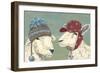 Sheep Xmas II-Jade Reynolds-Framed Art Print