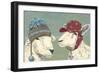 Sheep Xmas II-Jade Reynolds-Framed Art Print