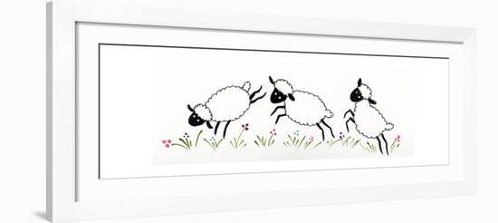 Sheep-Beverly Johnston-Framed Giclee Print