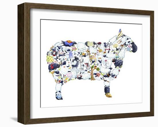 Sheep-Louise Tate-Framed Giclee Print