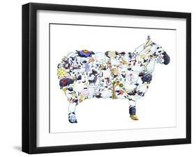 Sheep-Louise Tate-Framed Giclee Print