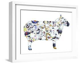 Sheep-Louise Tate-Framed Giclee Print