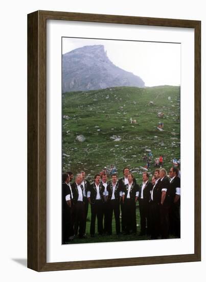 Sheepherders Festival, Gemmi, Switzerland-null-Framed Photographic Print