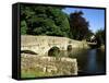 Sheepwash Bridge Over the River Wye, Ashford-In-The-Water, Peak District National Park, England-Neale Clarke-Framed Stretched Canvas