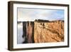 Sheer Cliffs of Mount Roraima - Landscape with Clouds Background-zanskar-Framed Photographic Print