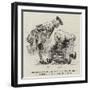 Sheerness, Scott Clapping His Nose to the Touch-Holes of the Guns Just Fired-null-Framed Giclee Print