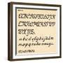 Sheet 12, from a portfolio of alphabets, 1929-Unknown-Framed Giclee Print