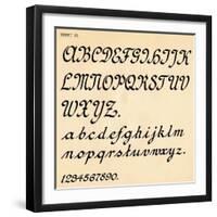 Sheet 12, from a portfolio of alphabets, 1929-Unknown-Framed Giclee Print