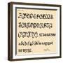 Sheet 14, from a portfolio of alphabets, 1929-Unknown-Framed Giclee Print