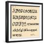 Sheet 14, from a portfolio of alphabets, 1929-Unknown-Framed Giclee Print