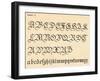 Sheet 15, from a portfolio of alphabets, 1929-Unknown-Framed Giclee Print